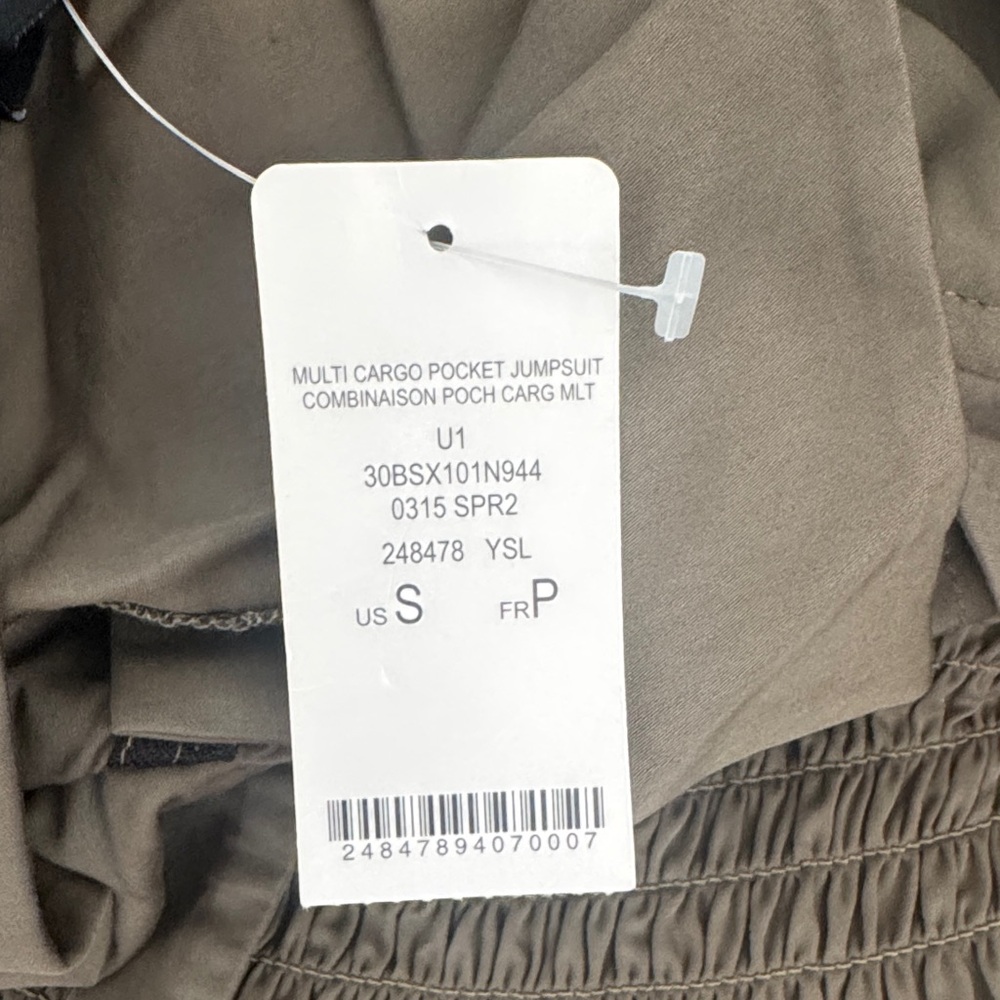 bebe Olive Green multi cargo pocket Jumpsuit - Picture 2 of 3